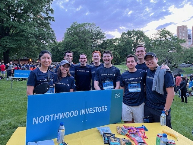 New York acquisitions team at the JP Morgan Corporate Challenge in Central Park, NYC