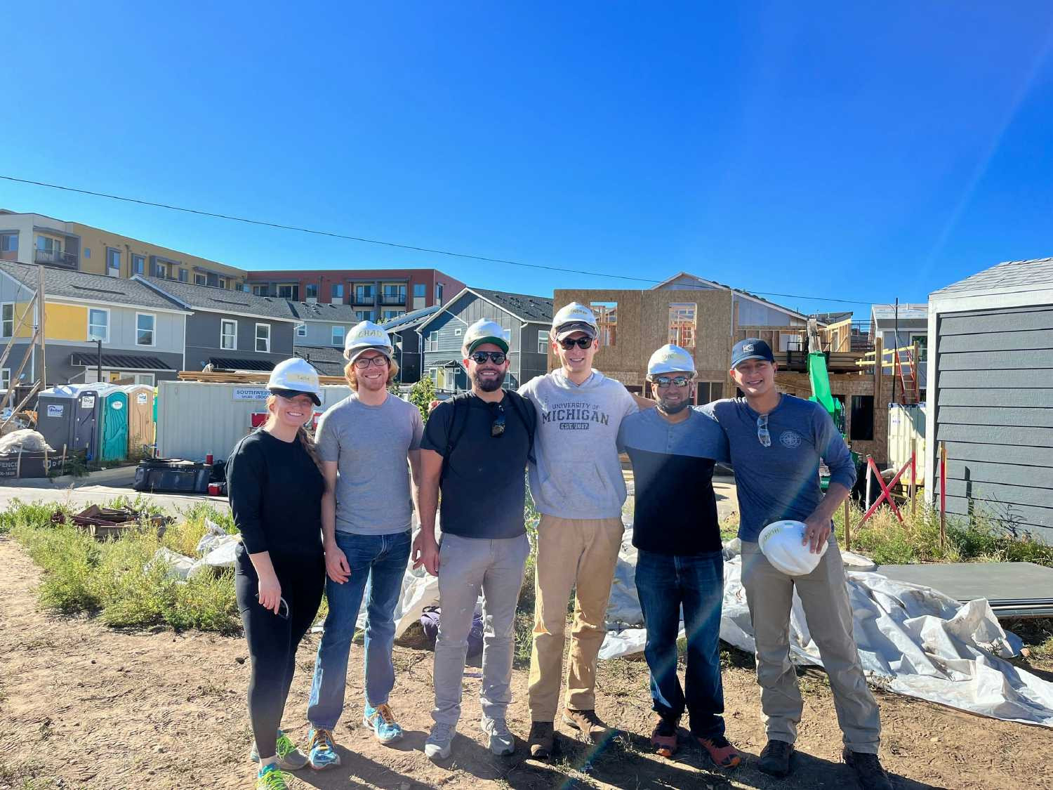 Volunteers at Habitat for Humanity Build Day