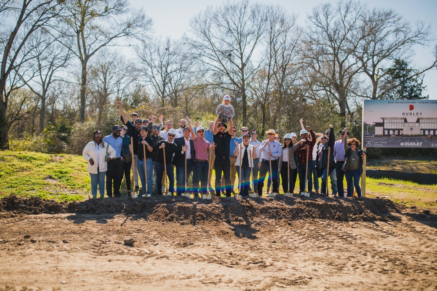 The DUDLEY team broke ground on their new headquarters in 2022.