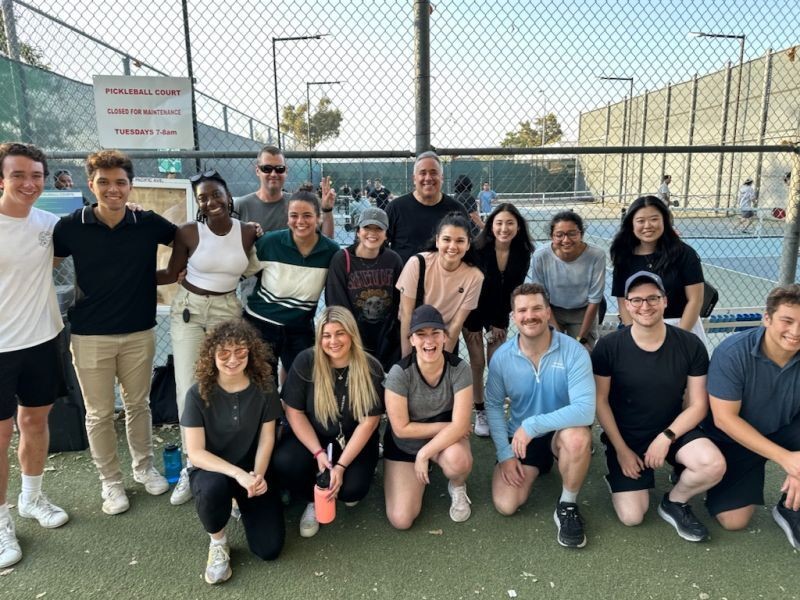 Intern Launch Event Pickleball outing 