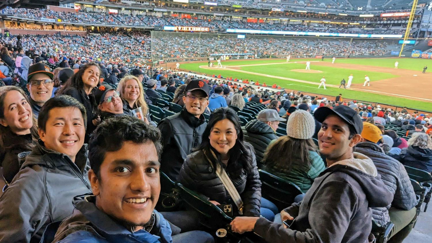 US Chronauts gather together in the Bay Area for a SF Giants baseball game.