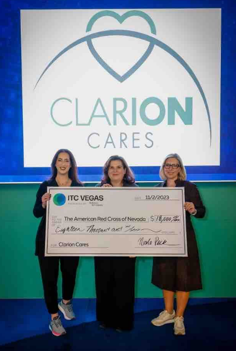 Clarion Cares Making A Donation