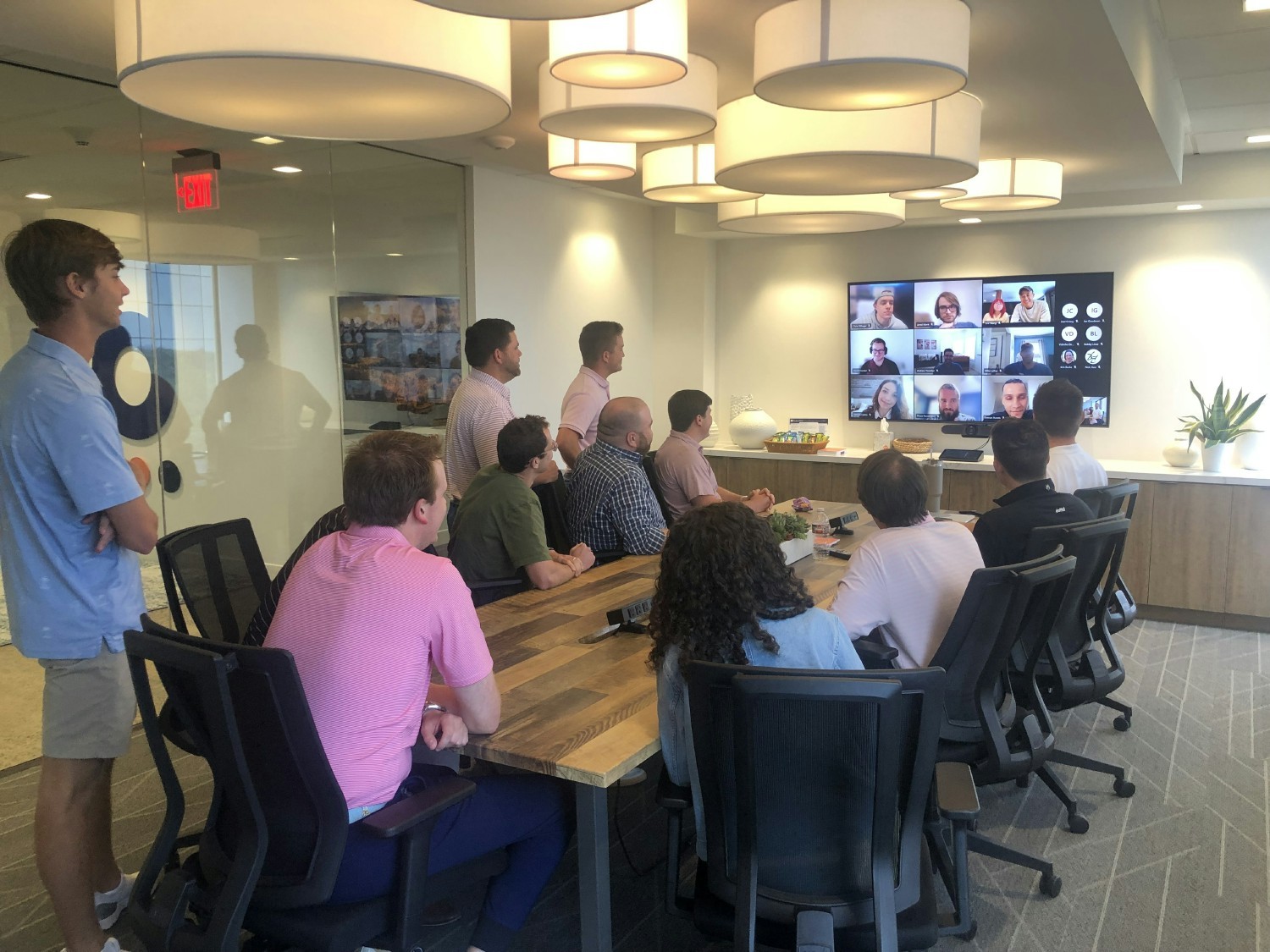 Every Friday, Dottid employees gather to connect as a team, reflect on the week and share individual highs and lows.