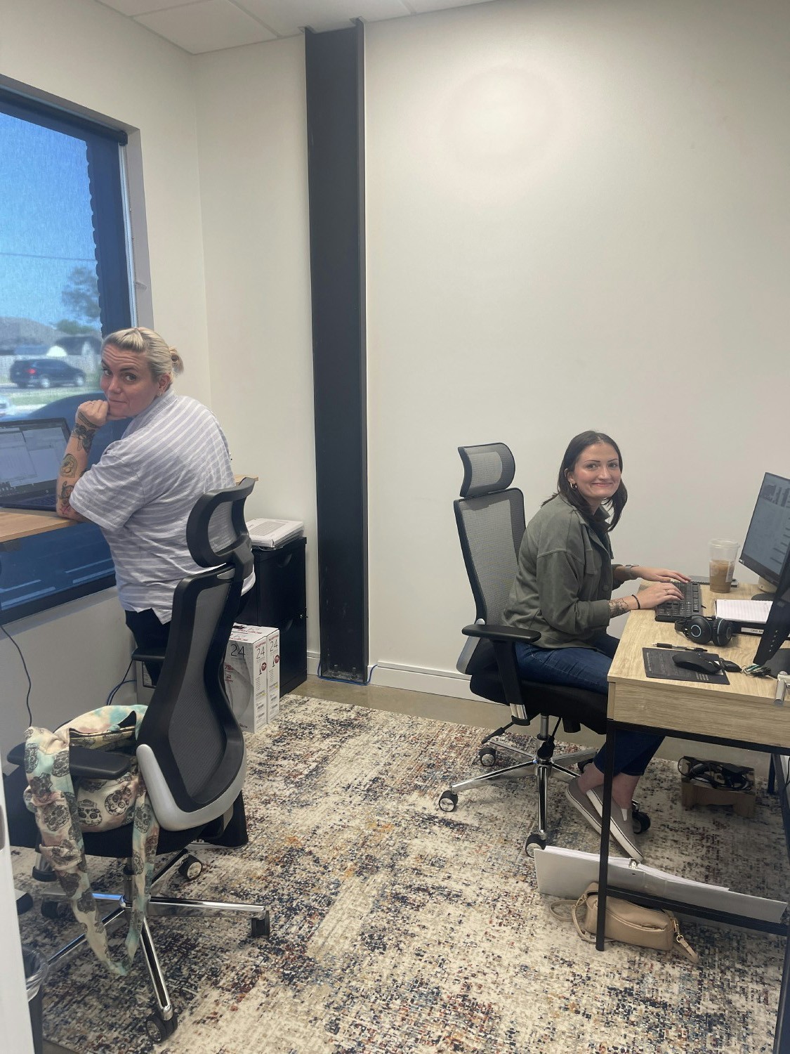 OKC Satellite Office Opening with first two employees: Amber and Megan