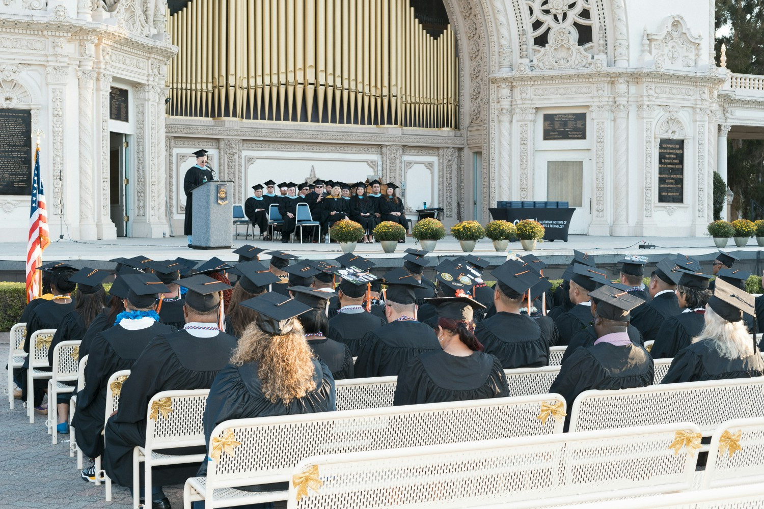 Our graduation ceremony is hosted in sunny San Diego. 