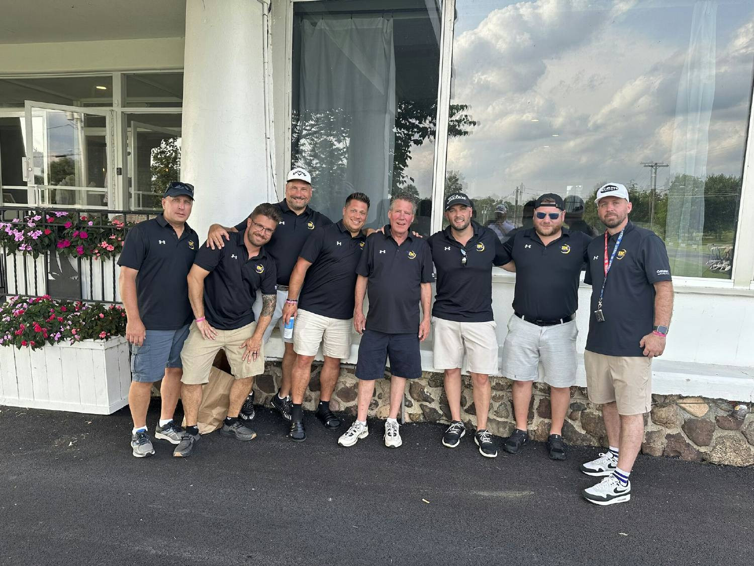 A group of employees at the Griffin's Guardian's golf tournament, a not-for-profit close to one of our employees hearts.