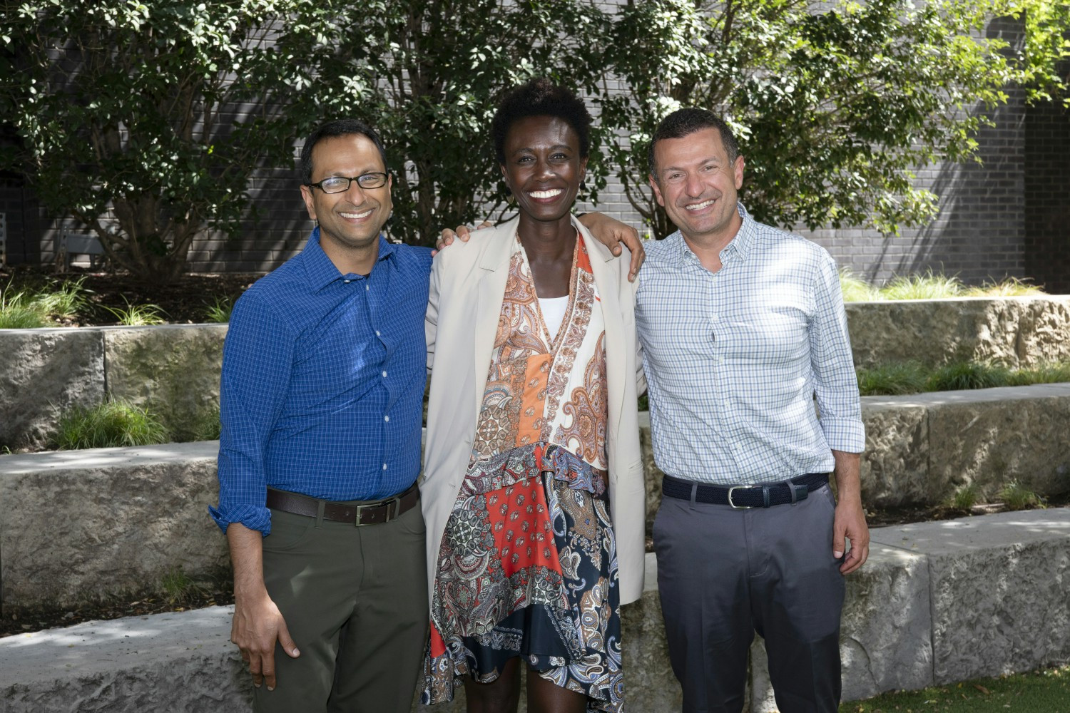 Our co-founders Sanjay Basu, Afia Asamoah, and Rajaie Batniji.