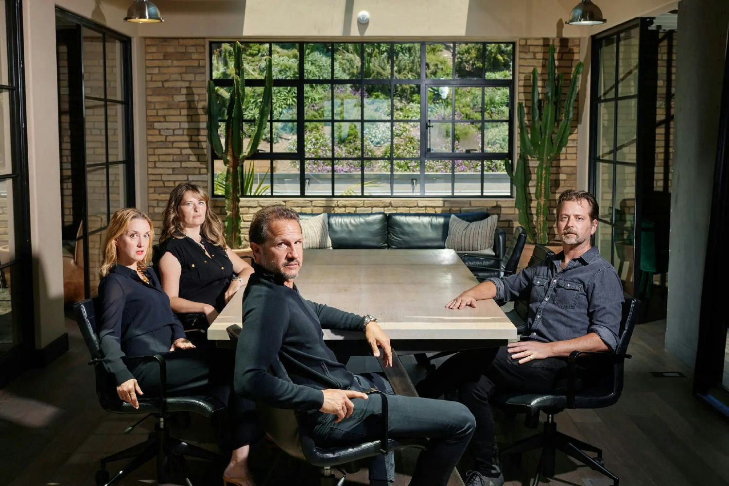 New York Times front page photo of Clarkson partners fighting Big AI from the firm’s Malibu headquarters.