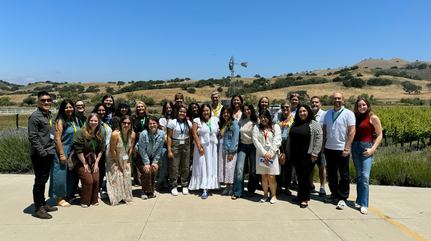 Our Operations & Product Development team gathered in Los Olivos, CA to enjoy some time together outside!