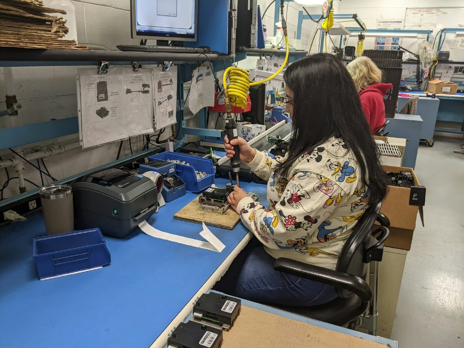 Our hardworking factory team makes our hand dryers all locally in the United States right in East Longmeadow, MA.