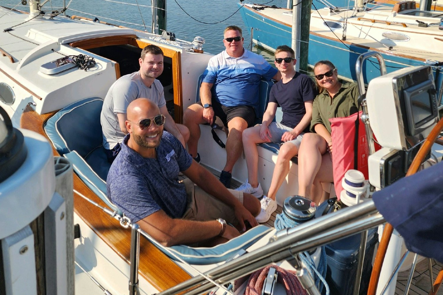 Admiral employees and their broker partners enjoyed a day of sailing at an Admiral event in Maryland.