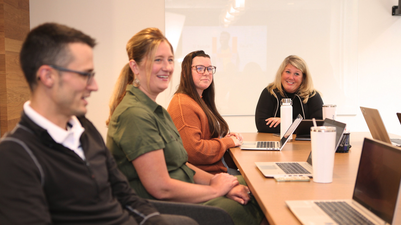 The Datasite HR team hosts regular in-office meetings to collaborate and connect.  