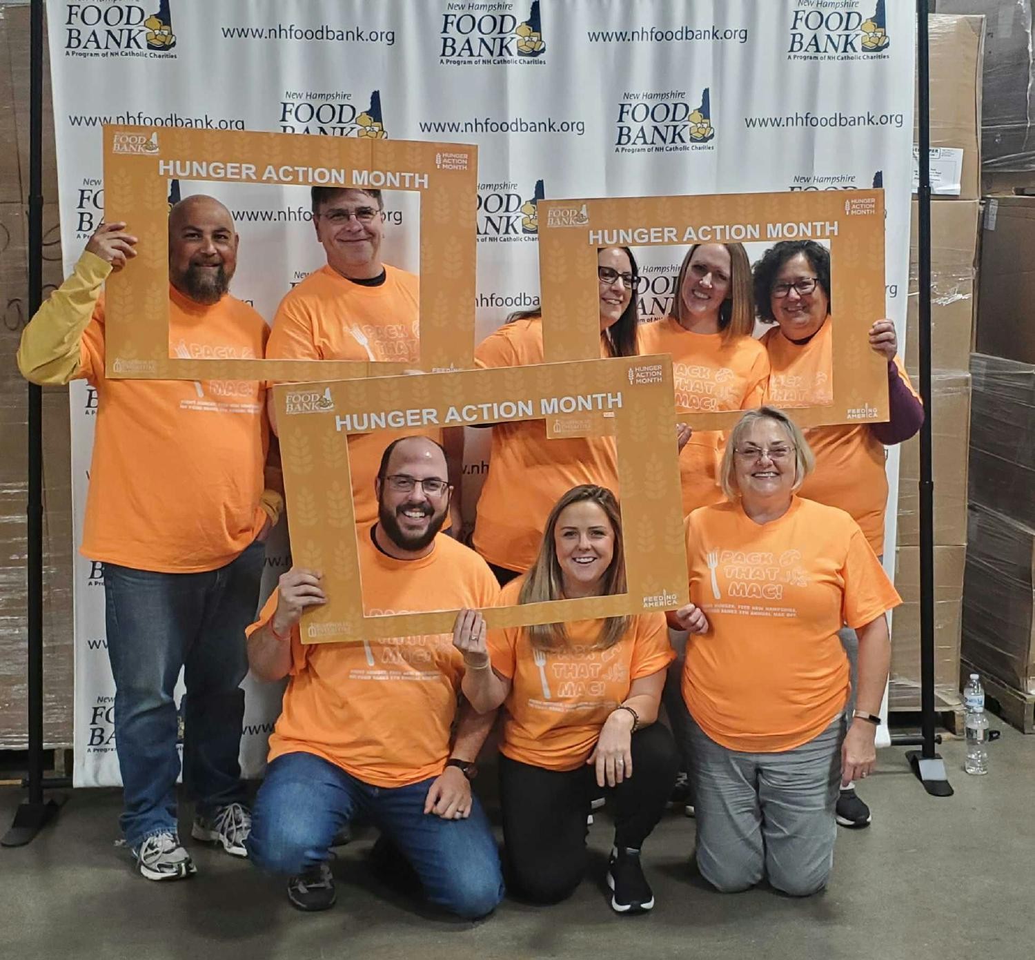 Concord Direct team volunteering for Hunger Action Month.