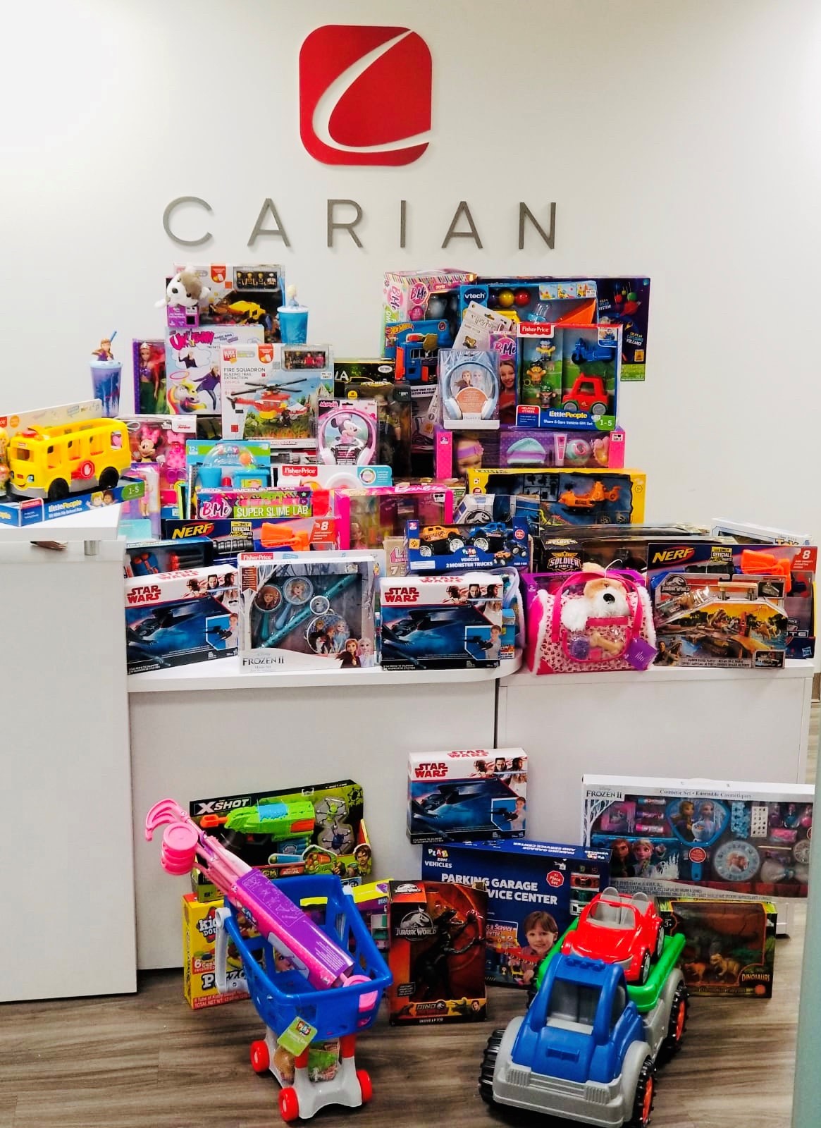 WE ENJOY SUPPORTING OUR COMMUNITIES AND CHARITIES LIKE TOYS FOR TOTS BY HOSTING A HOLIDAY TOY DRIVE.