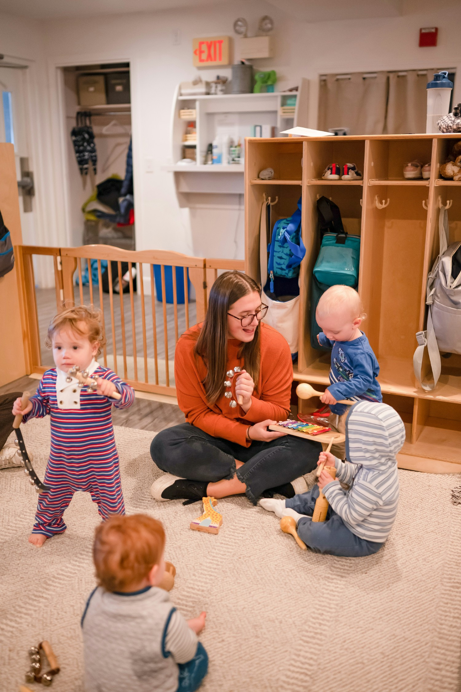 Harmonizing laughter and melody, our nurturing teachers orchestrate moments of pure joy with our youngest learners.