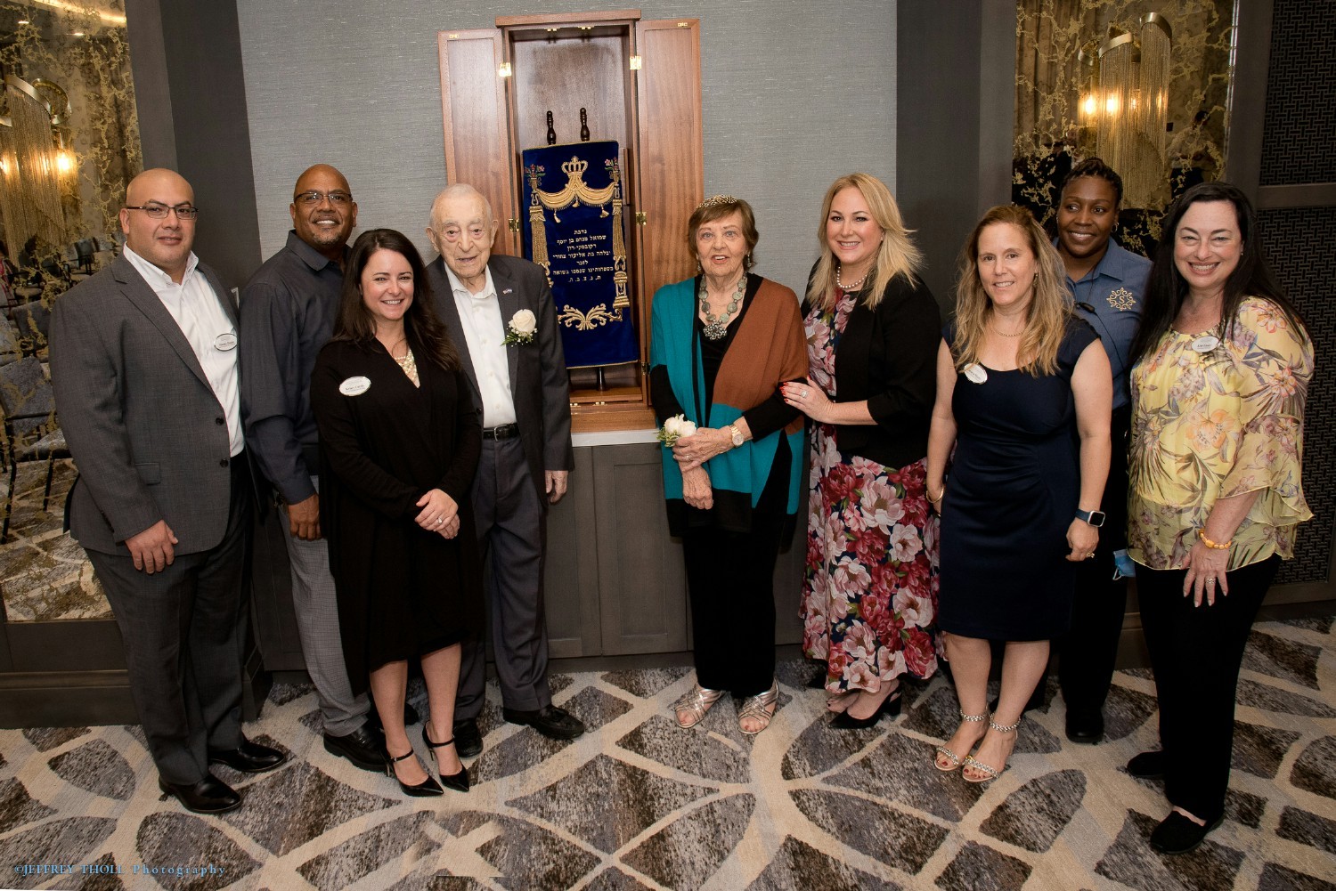 A special dedication ceremony attended by staff and residents alike.