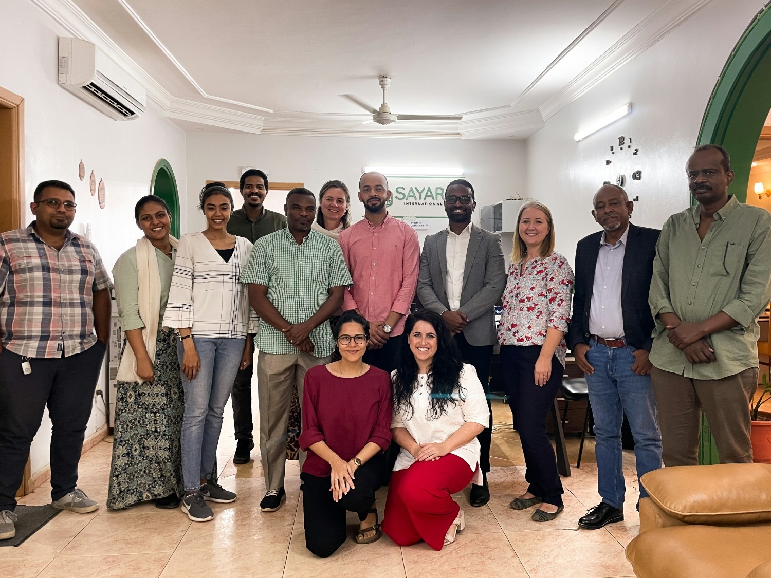 Members of our home office visit our team and partners in Sudan in 2022 to help with the startup of our new project.