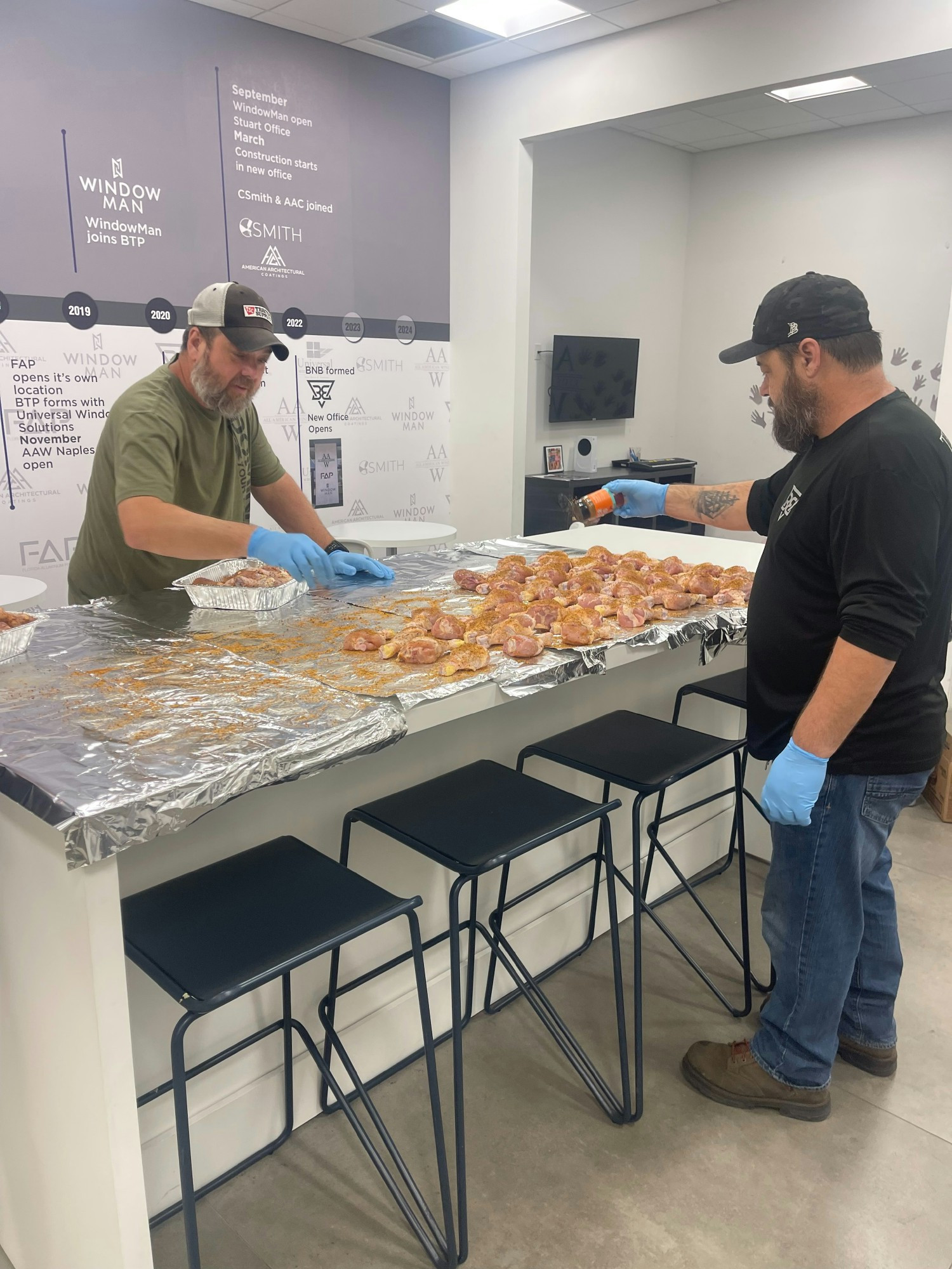 Friday cookouts for our employees.