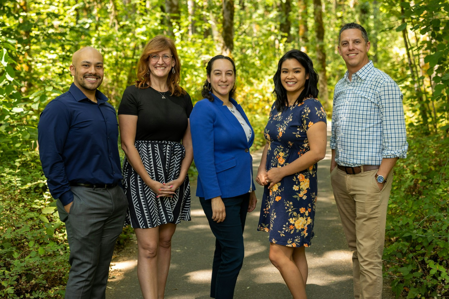 Board of Directors (Left to right Miles Palacios, Barbie Minor, Felicita Monteblanco, Tya Ping, Alfredo Moreno)