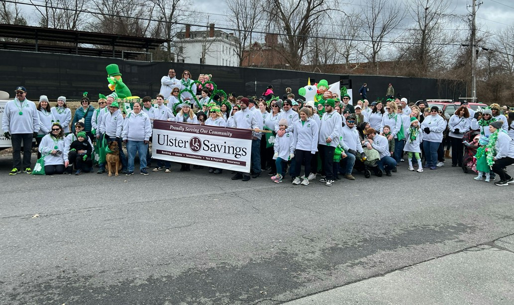 Team USB marching in the annual St. Patrick's Parade