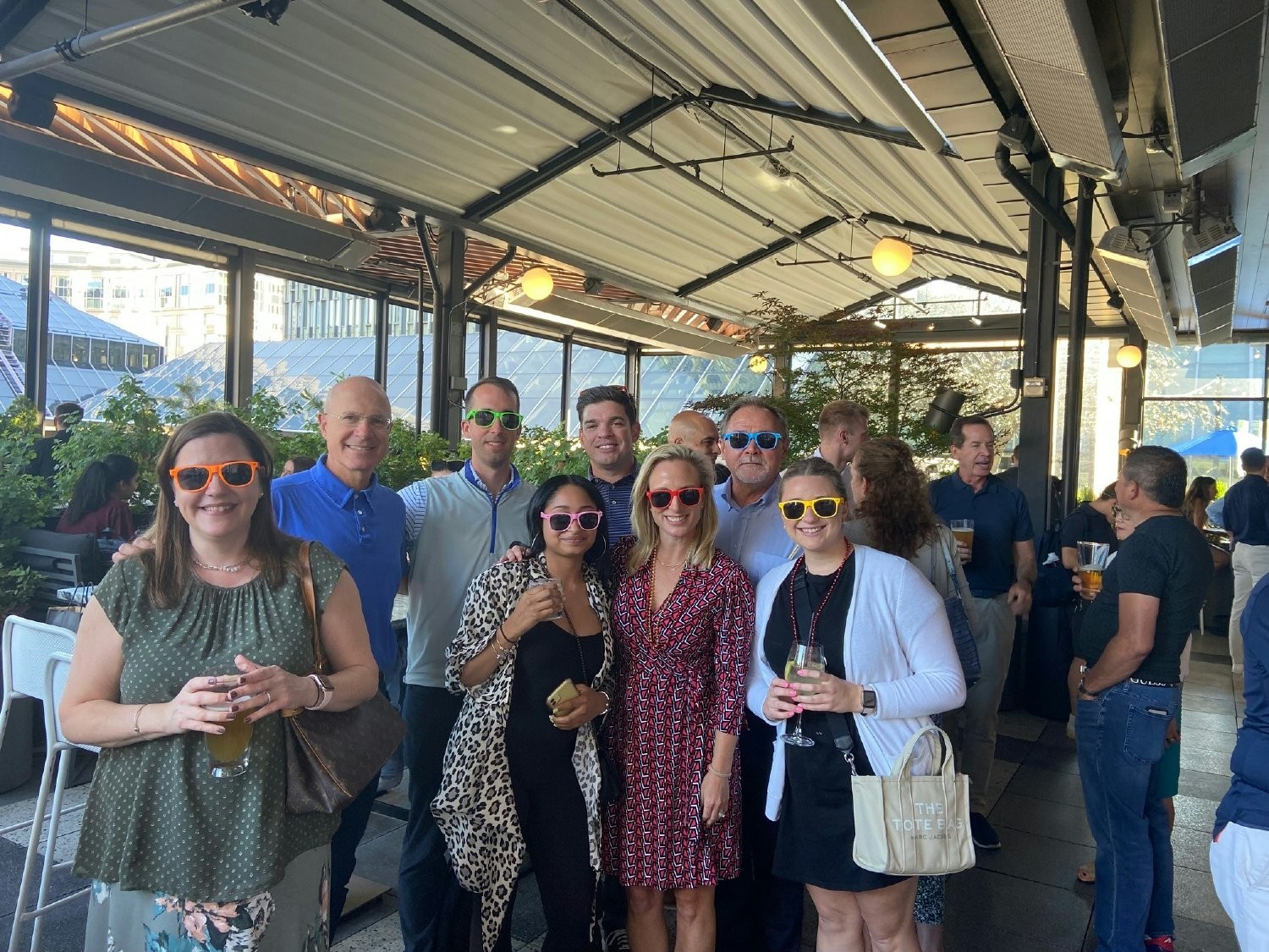 Bulfinch Team celebrating the LGBTQ+ community and Pride Month at a festive themed happy hour celebration in June.