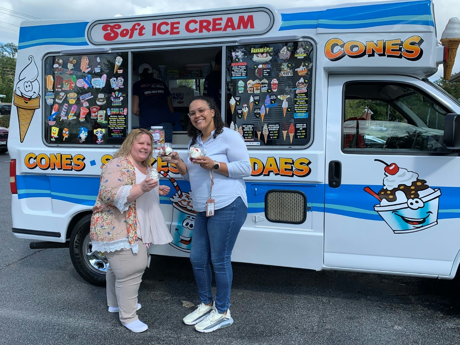 Every Summer we rent an ice cream truck to travel to all 22 of our locations to give out free ice cream for employees.