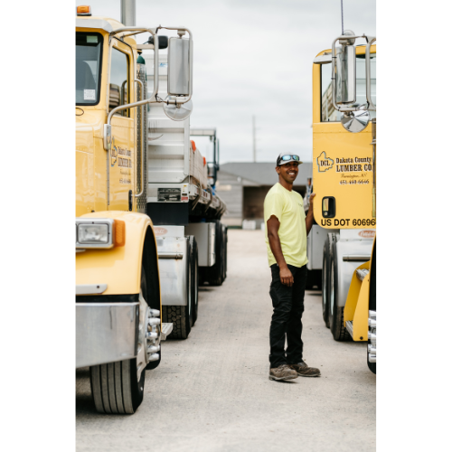 97% of the products sold at DCL are delivered on our fleet of trucks driven by on-time truck drivers.