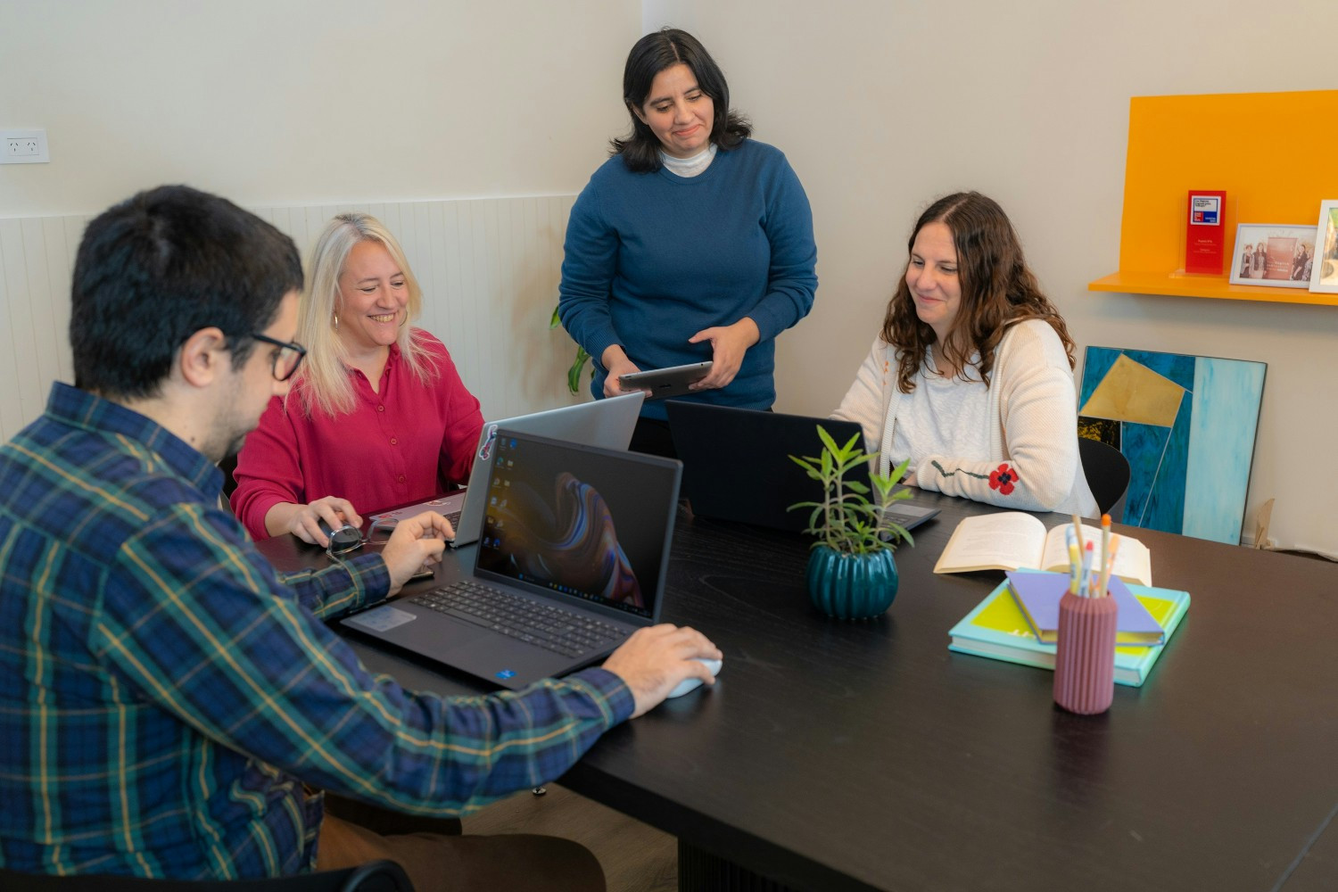 The accounting team working in Terra's coworking space