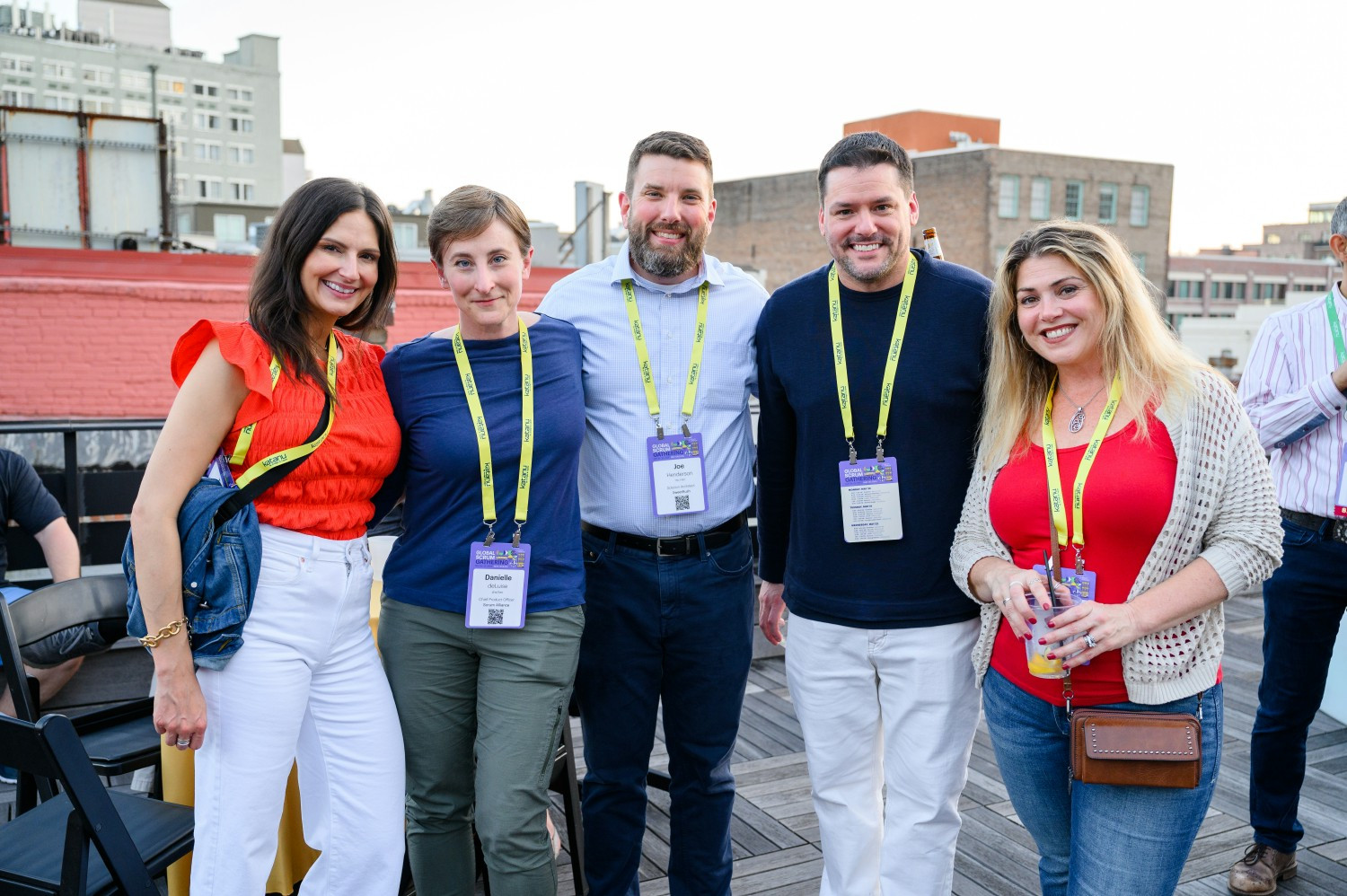 Rooftop meet and greet for Global Scrum Gathering. 