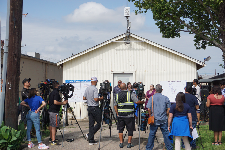 A press conference held to commemorate the 1-year anniversary of our community air monitoring program. 