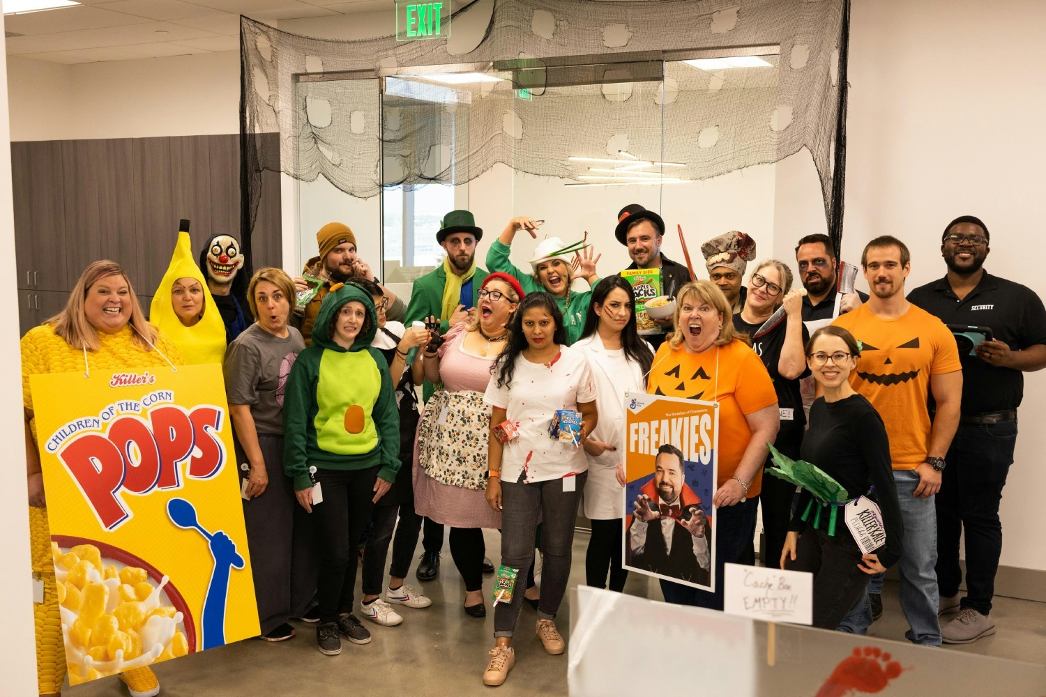 Department photo of UWorld employees celebrating Halloween.