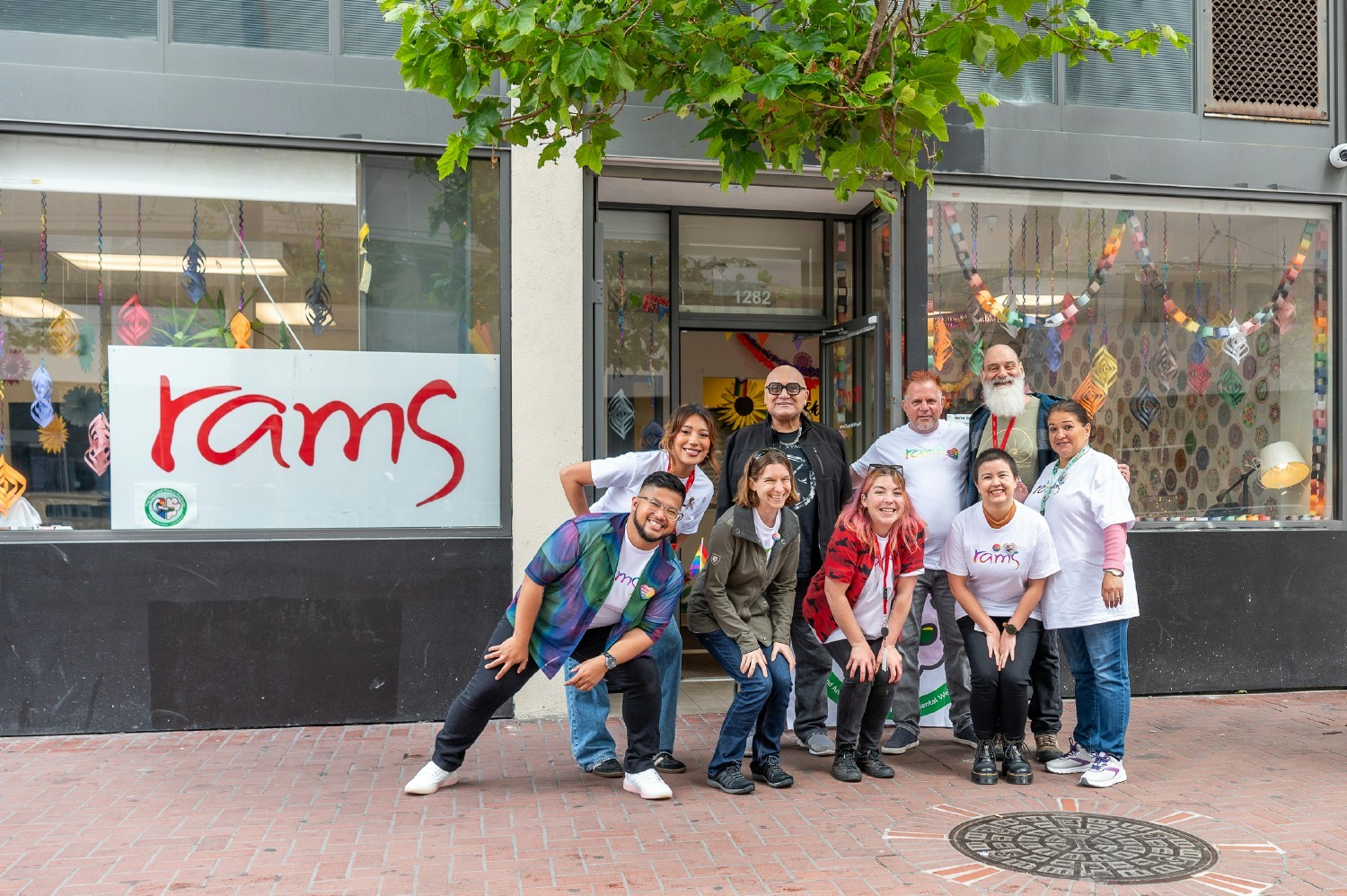 RAMS staff volunteer to do community outreach during SF Pride Parade at our Peer Wellness Center.