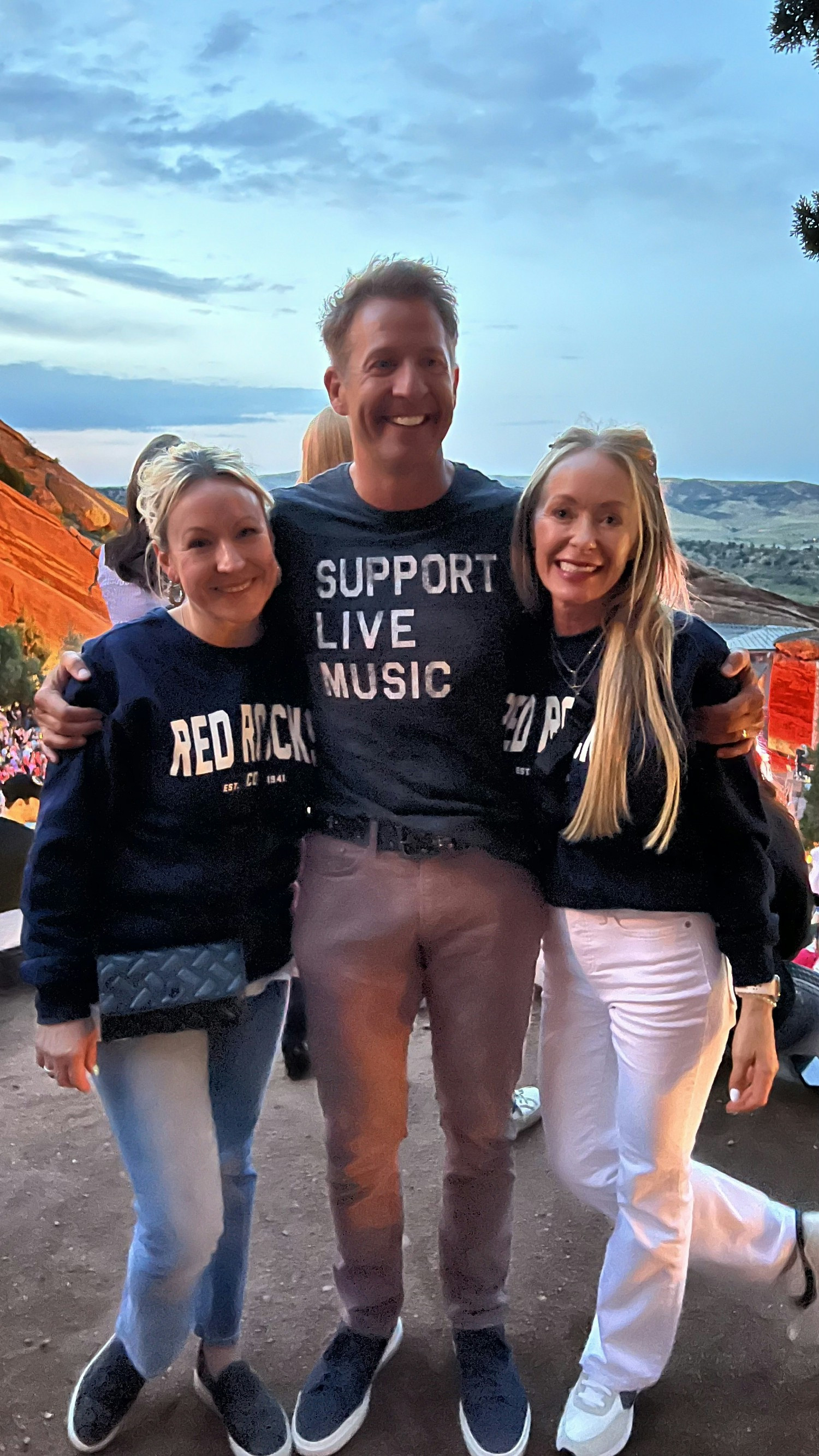 Recruiting team and CEO strike a pose at Red Rocks