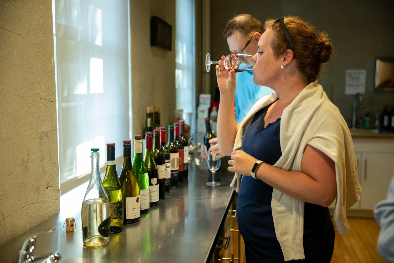 A weekly wine tasting in the wine room to ensure the final, bottled wines meet our strict quality standards.