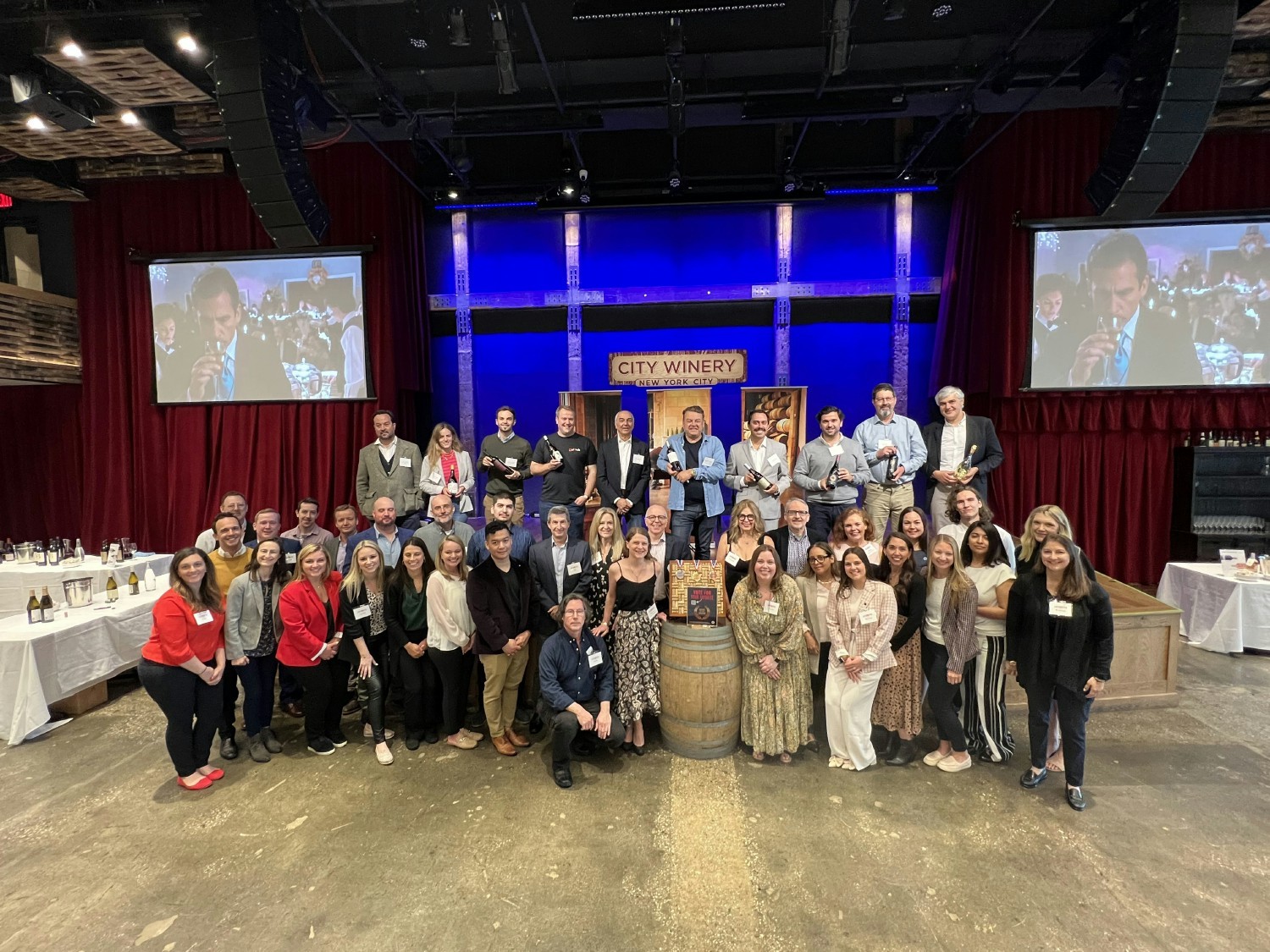 The entire team that helped to pull of our Manhattan tasting at City Winery.