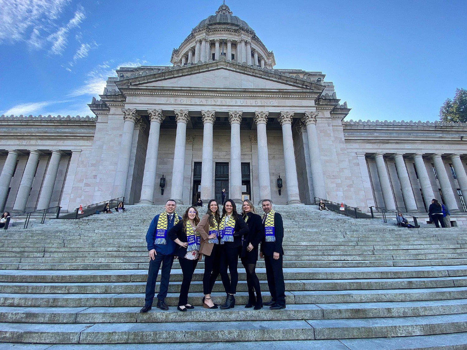 HAPO Advocacy Committee employees visited Olympia, WA to celebrate Credit Union Day as part of “Day at the Capitol”.