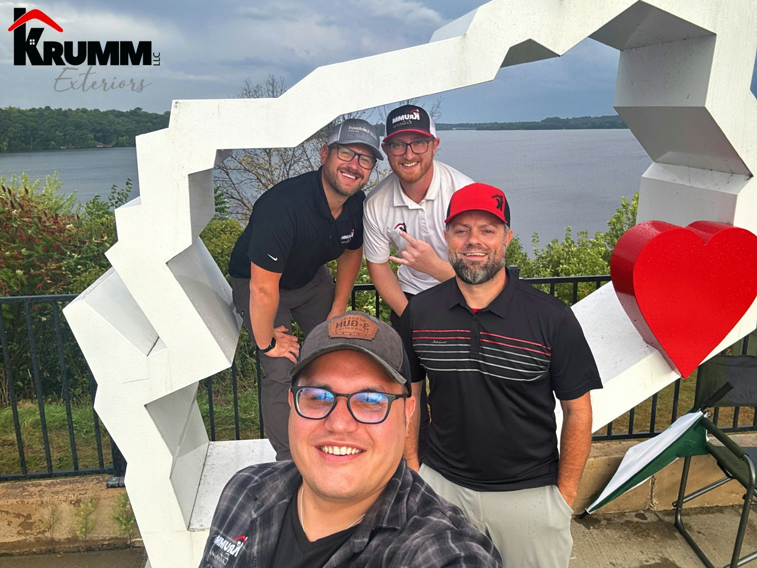 Enjoying a scenic stop during the Menomonie Chamber Amazing Race, building connections and having fun as a team!