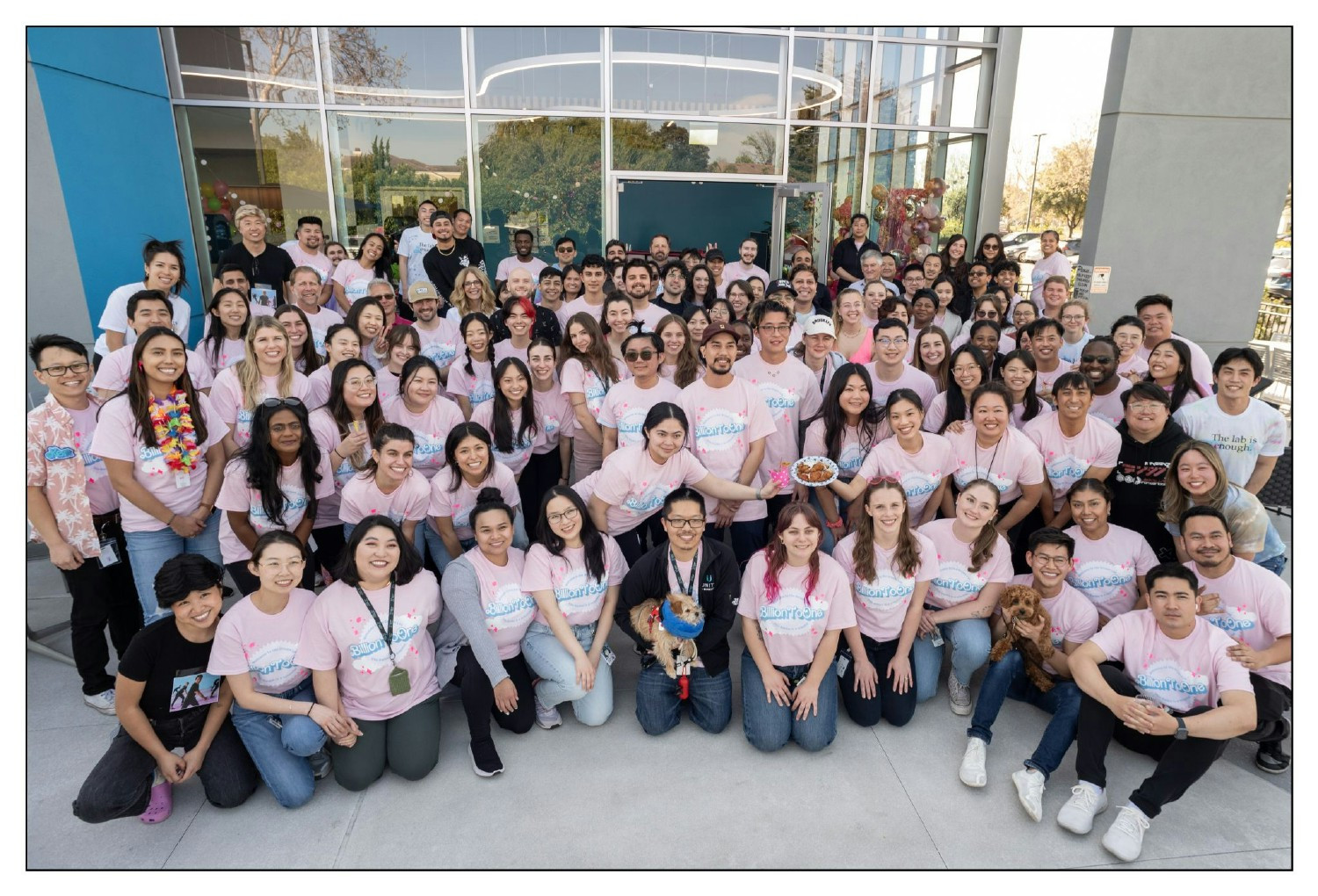 Group photo during Barbie-themed Lab Week 2024