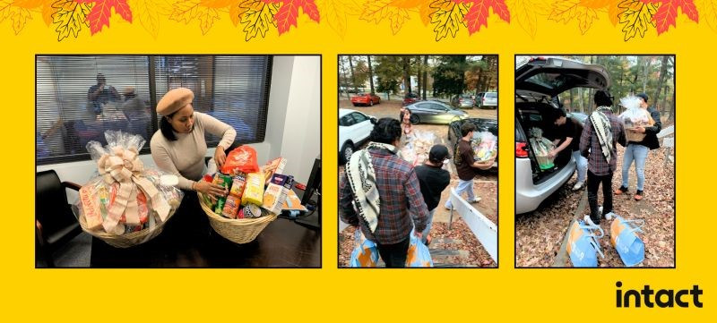 For Thanksgiving Intact adopted multiple families to provide Thanksgiving dinner baskets. 