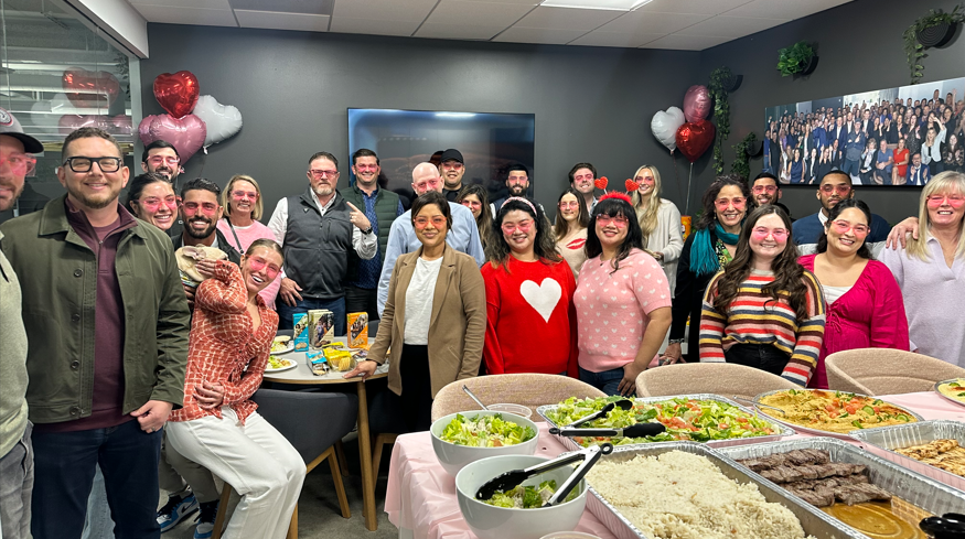 Cooking up some love! We kicked off Valentine’s Day with smiles and a festive lunch in the office kitchen.