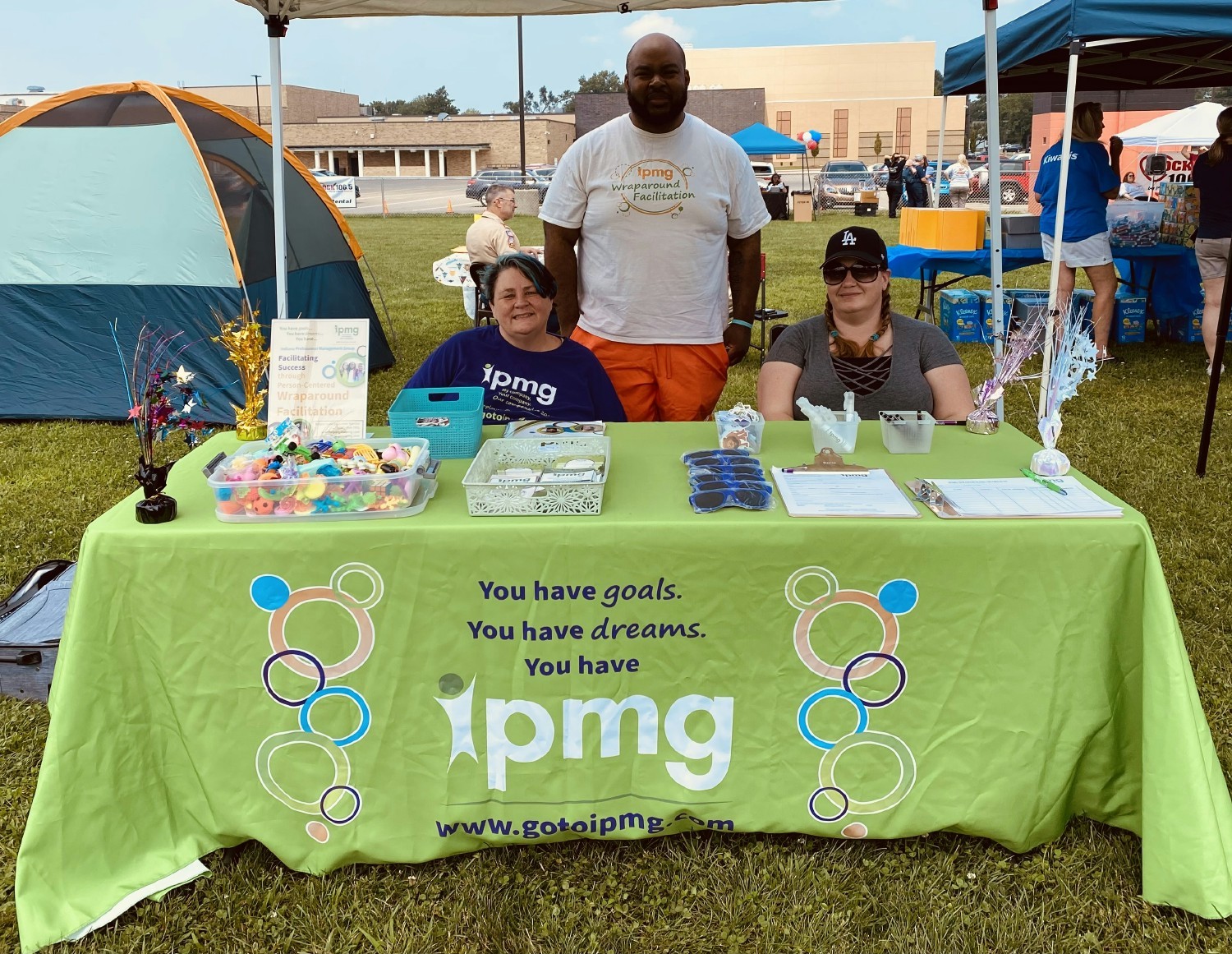 Employee Owners represent IPMG at a Rock the Block Wraparound event in LaPorte Indiana.