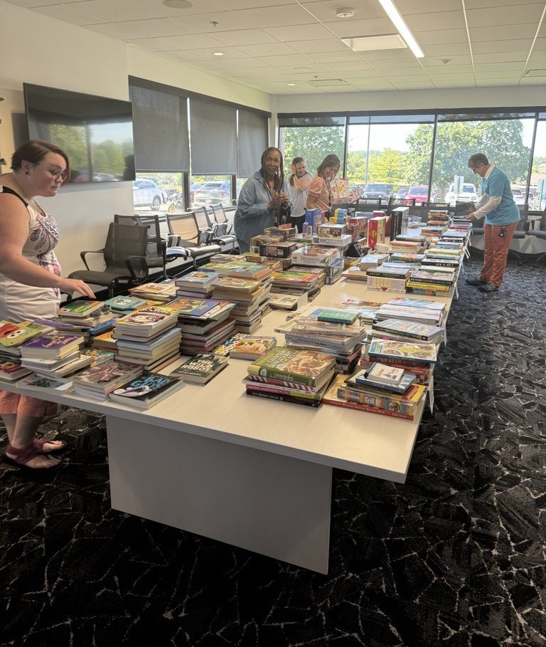 Fun Book Bonanza activity for employees