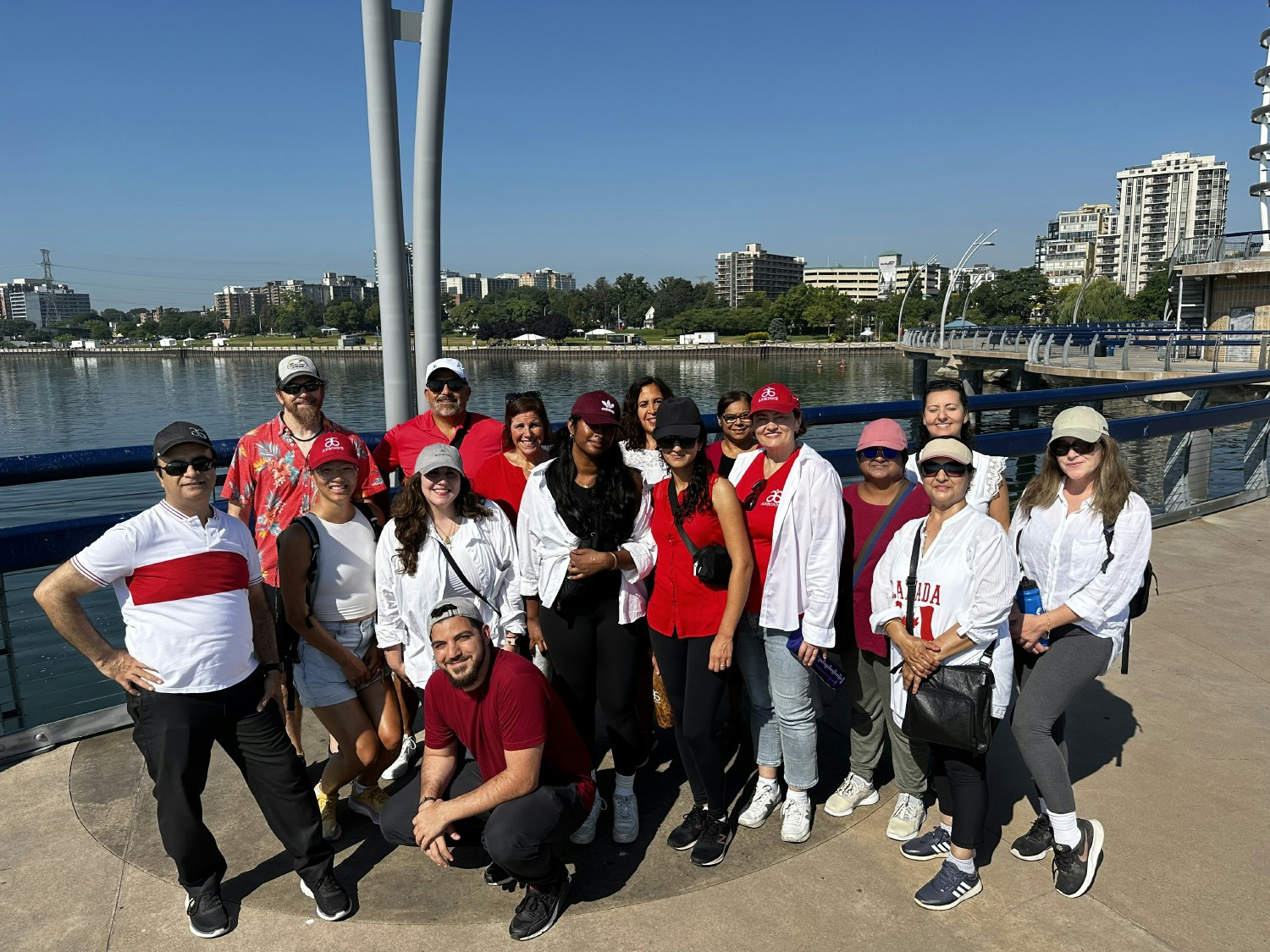 Employees going on nature hikes to learn about the environment in which we live and work through Nature Academy.