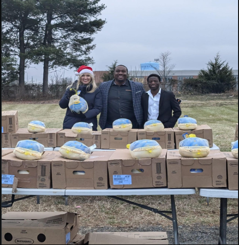 A church in Maryland was planning a turkey drive at Christmas for families in need.  Consortium donated 100 turkeys. 