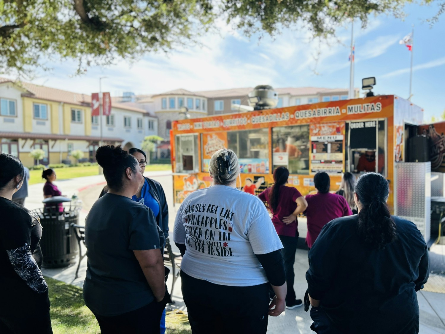 Employee appreciation food truck Friday.  