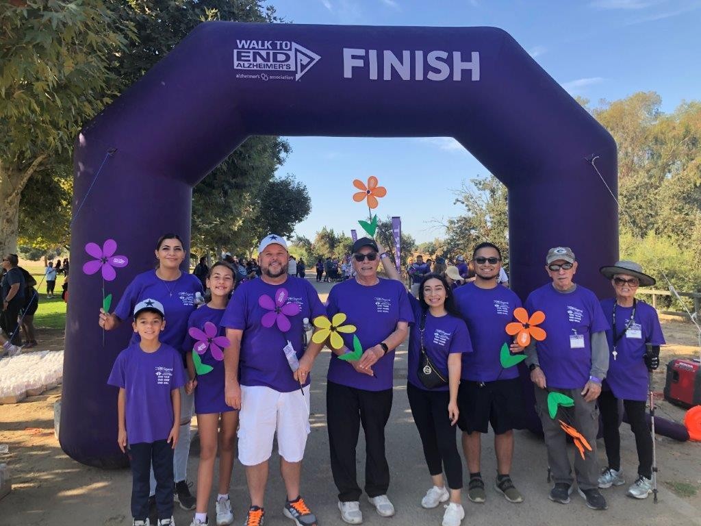 Staff, family members, and residents participated in the Walk to End Alzheimer's at Woodward Park.  