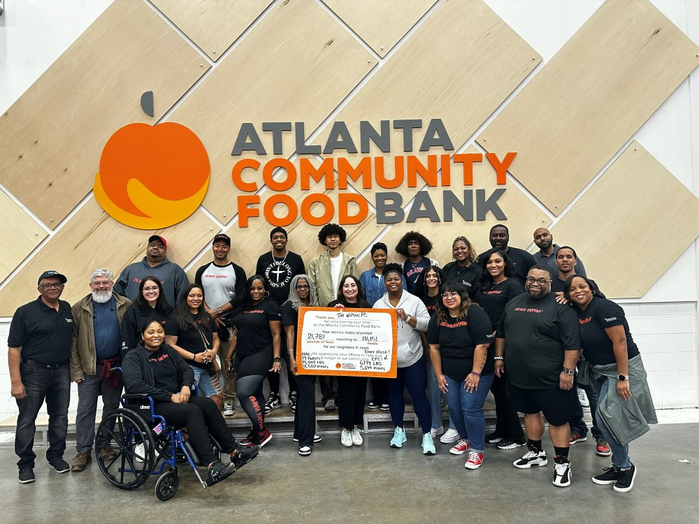 Volunteer event at the Atlanta Community Food Bank