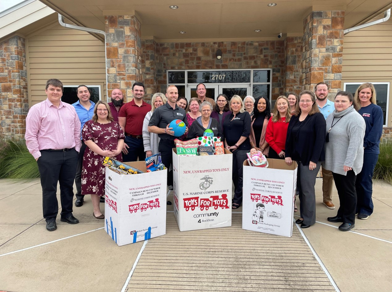 We focus on community impact with Toys for Tots being especially near and dear to our Brenham office.