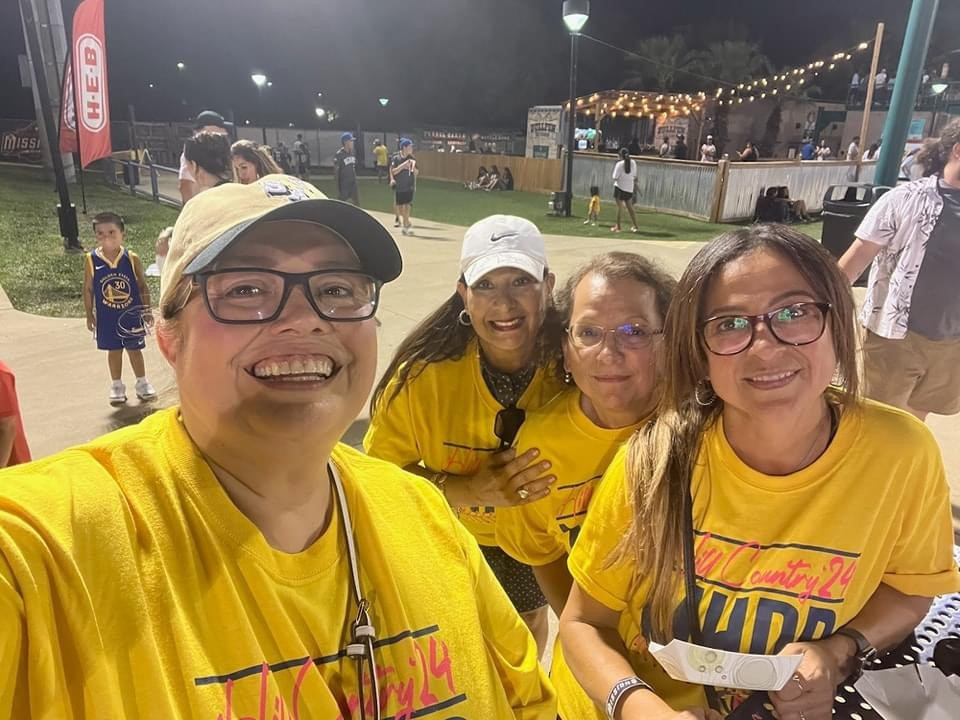 HCMHDDC staff enjoying a San Antonio Missions Game together