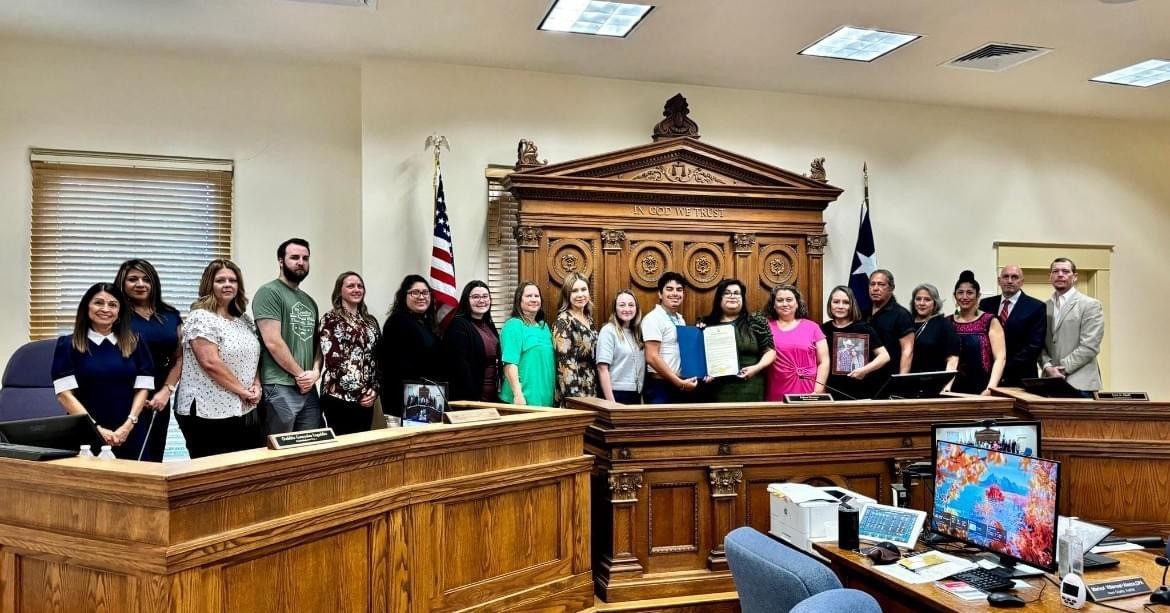 Kyle MH staff were present when Hays County Commissioners Court declared September Suicide Prevention Awareness Month